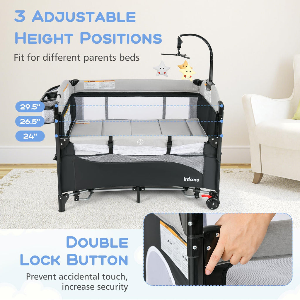 5 in 1 Gray Baby Playard F291