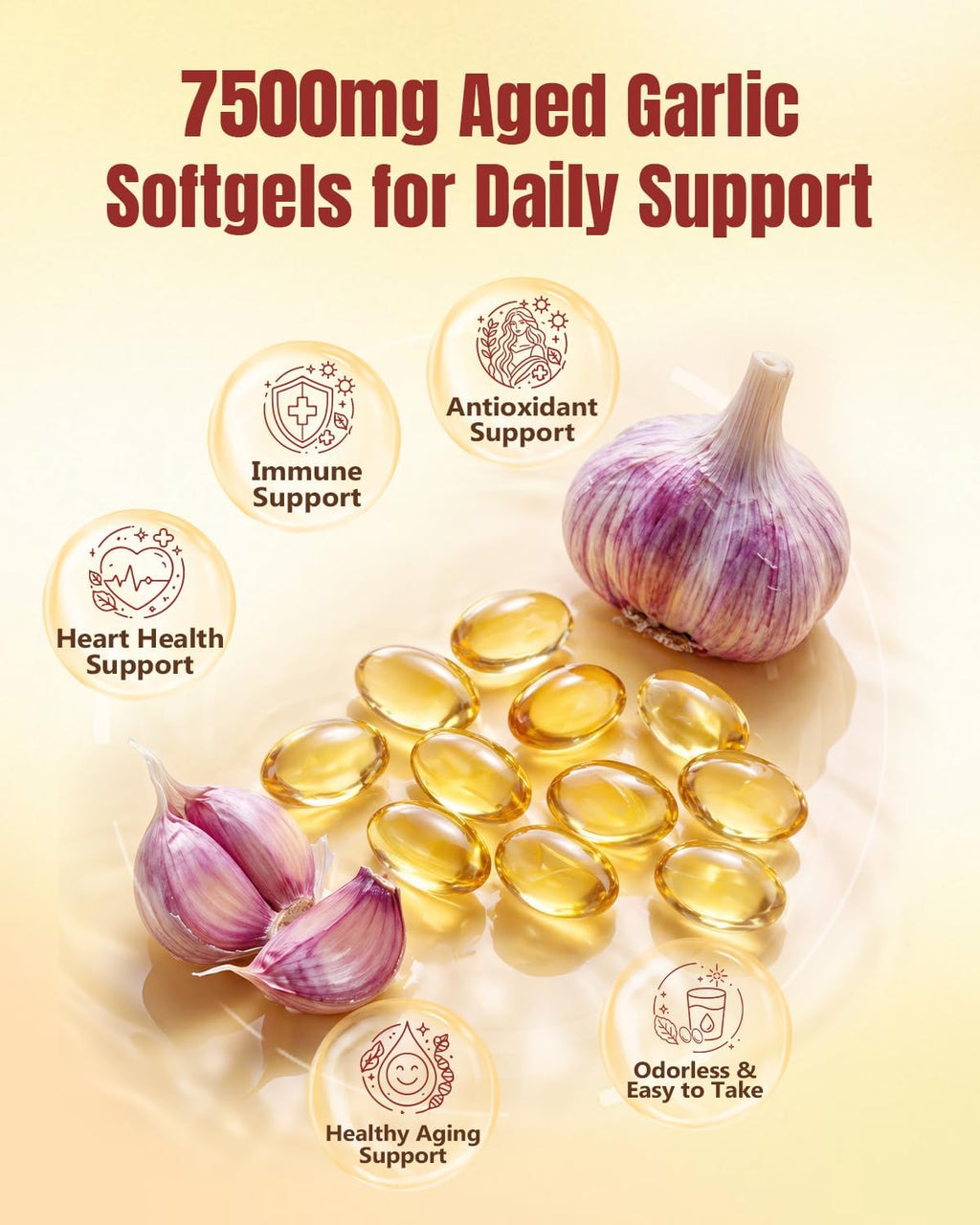 Odorless Aged Garlic Extract Softgels 300 Count U733815