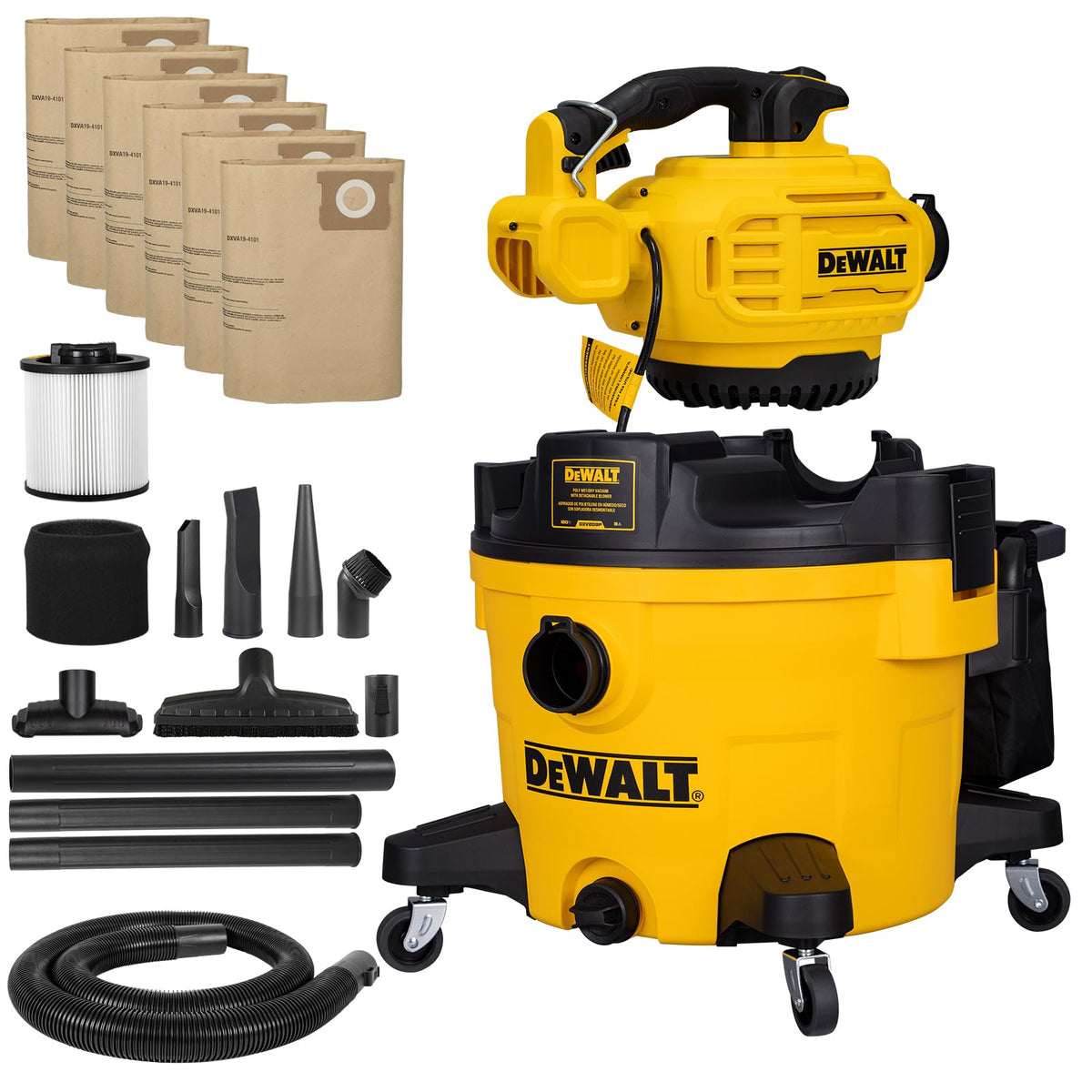 Shop Vacuum Wet and Dry 9 Gallon 5 HP with Detachable Blower J93298