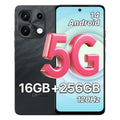 5G Dual SIM Unlocked Cell Phone, 6.8" HD+ 120Hz Display, 256GB, 50MP Camera, Black B287