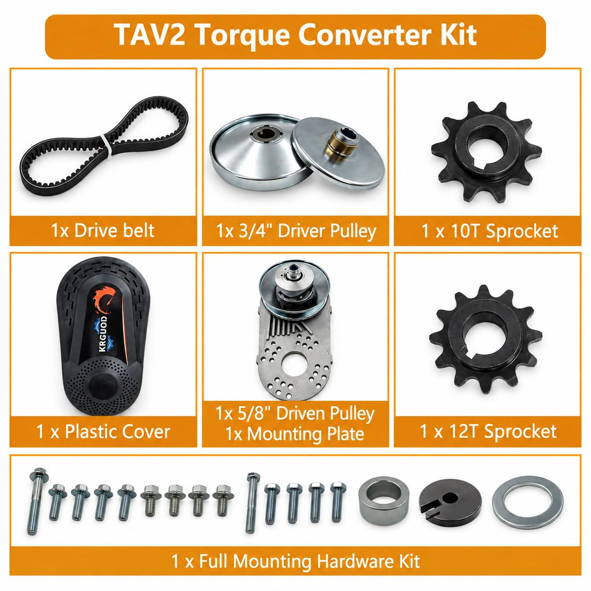 30 Series Torque Converter 3/4" Bore CVT Clutch Kit E4473