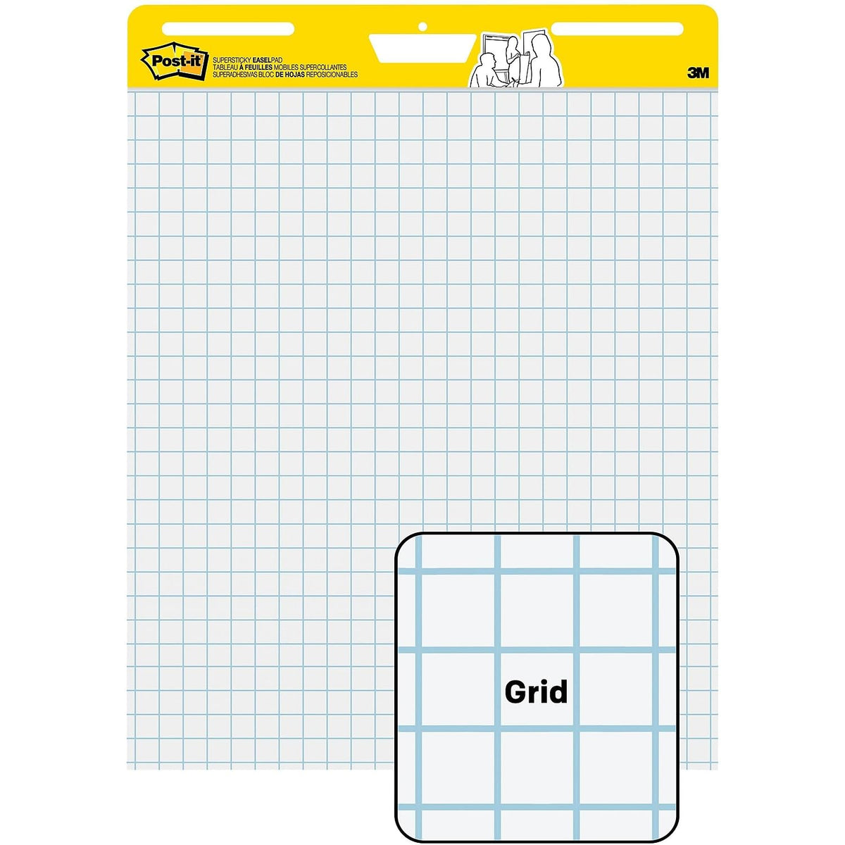 White Grid Easel Pad, 4 Pads W5304
