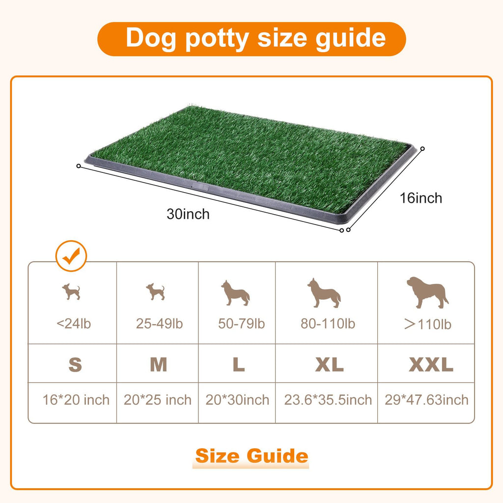 Dog Grass Pad with Tray 16x20in K806
