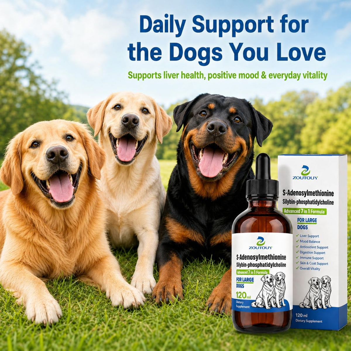 Dog Liver Supplement with Silybin, Milk Thistle, 120ml I325209