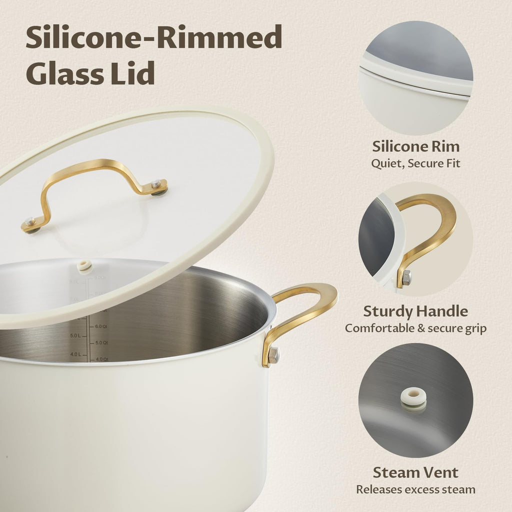 12 Quart Stainless Steel Stock Pot O249398