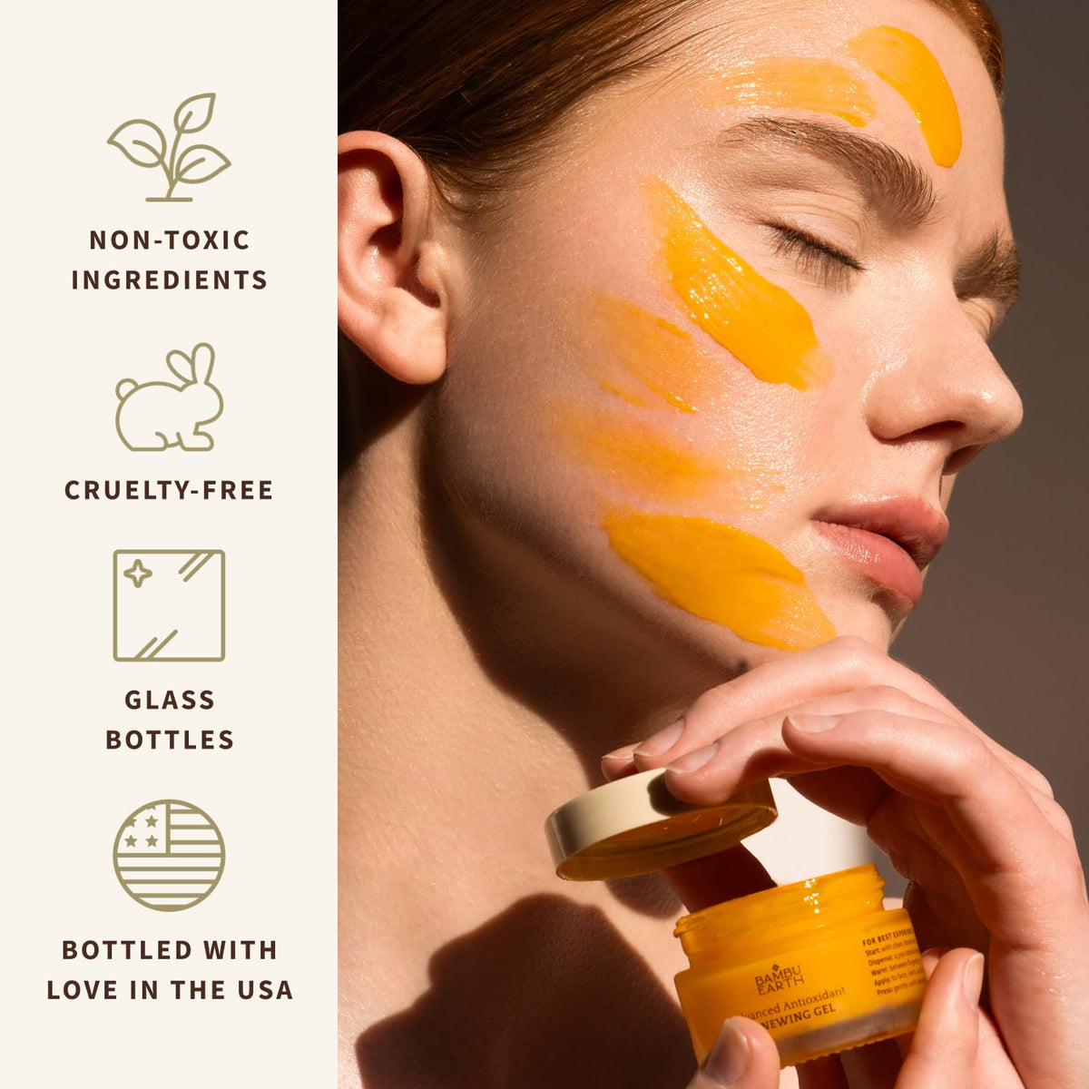 Antioxidant Renewing Gel Face Moisturizer with Bakuchiol Vitamin C Ester & Prickly Pear 1 oz I371814