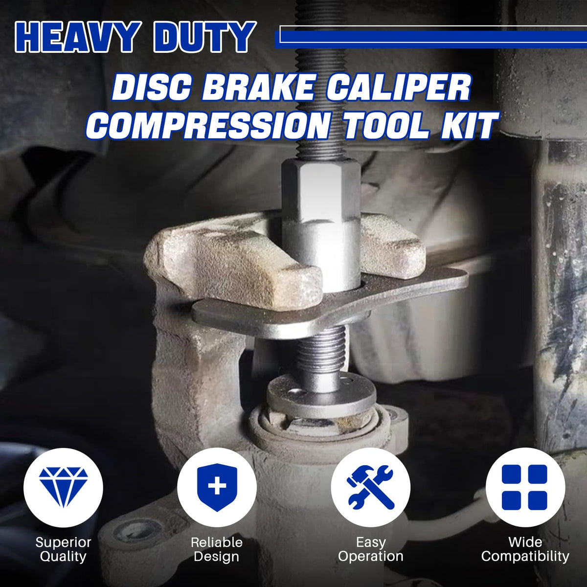 Heavy Duty Disc Brake Caliper Tool Set & Ball Joint Separator Tool Kit K11881
