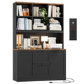 72'' Tall File Bookcase with Power Outlet & 2 Filing Drawers H15437