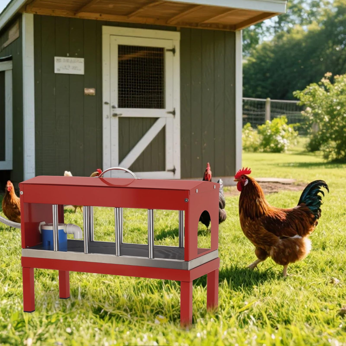 Stainless Steel Automatic Chicken Waterer B190624