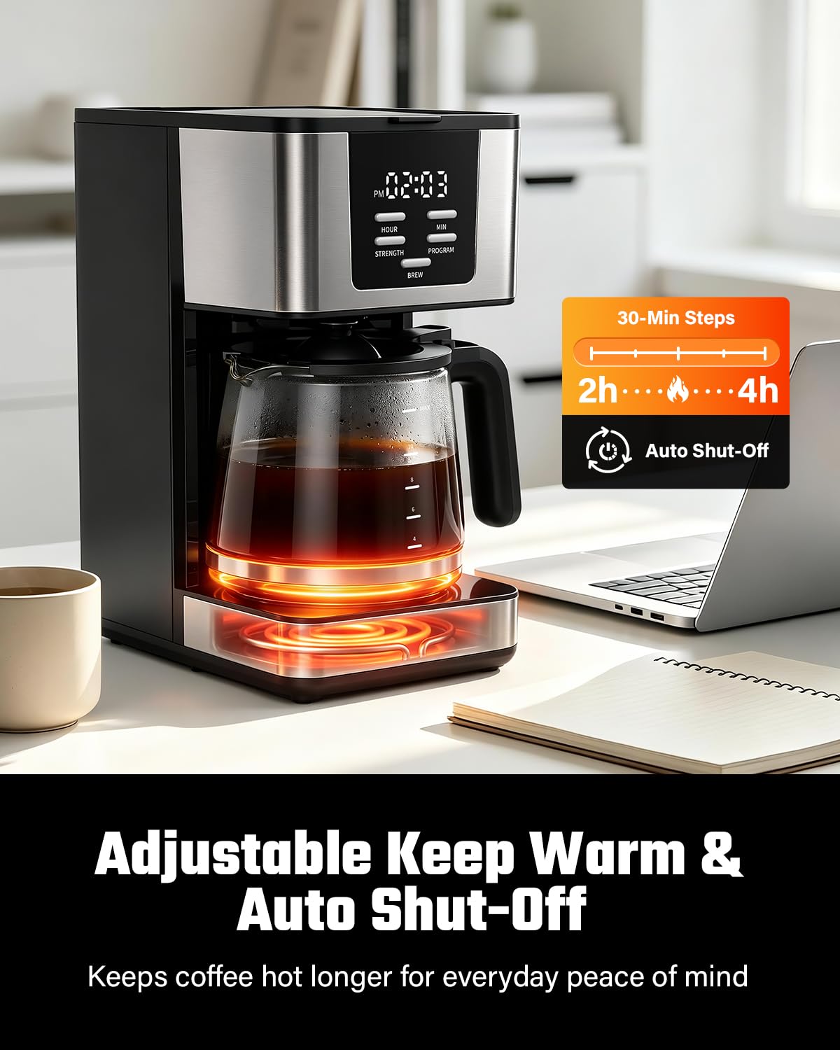 12-Cup Programmable Coffee Maker J316
