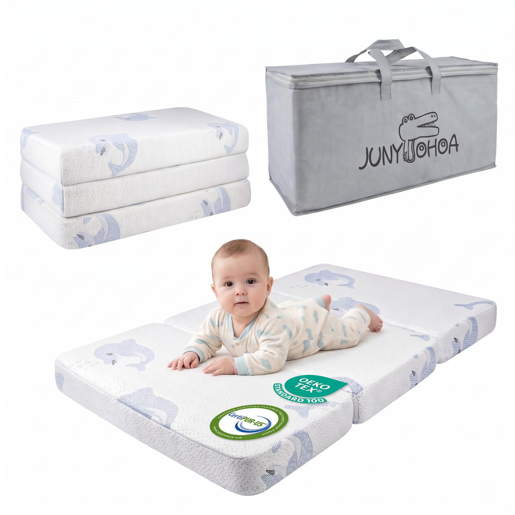 Trifold Pack and Play Mattress Topper, 38x26 Dual Firmness U564