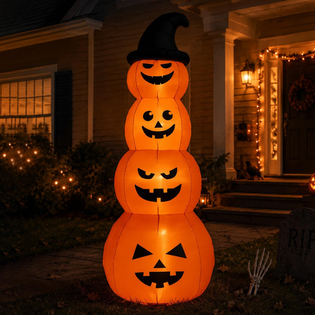 8FT Inflatable Stacked Pumpkins E36646