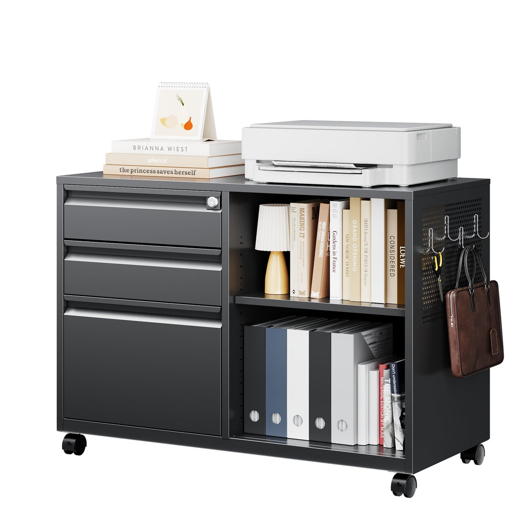 3 Drawer Metal File Cabinet with Lock L611861