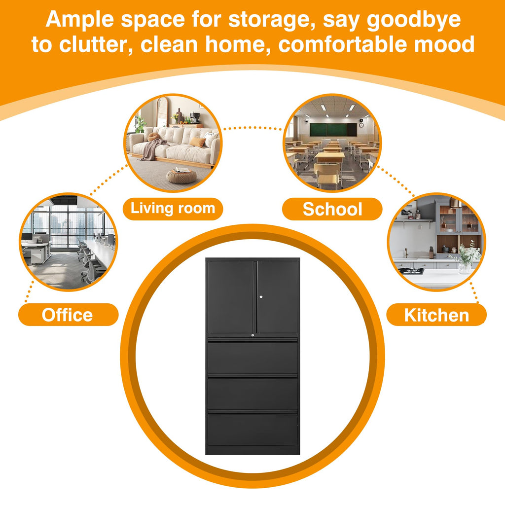 3 Drawer Metal Lockable File Cabinet M8079