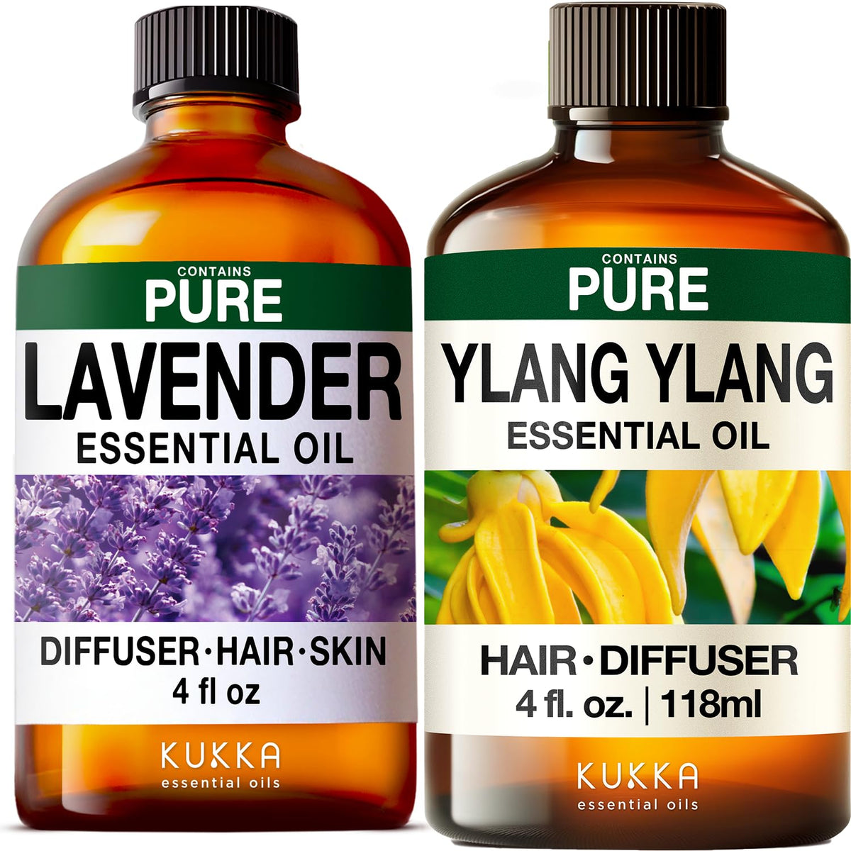 Lavender & Ylang Ylang Essential Oil Set 2x4 fl oz J53131