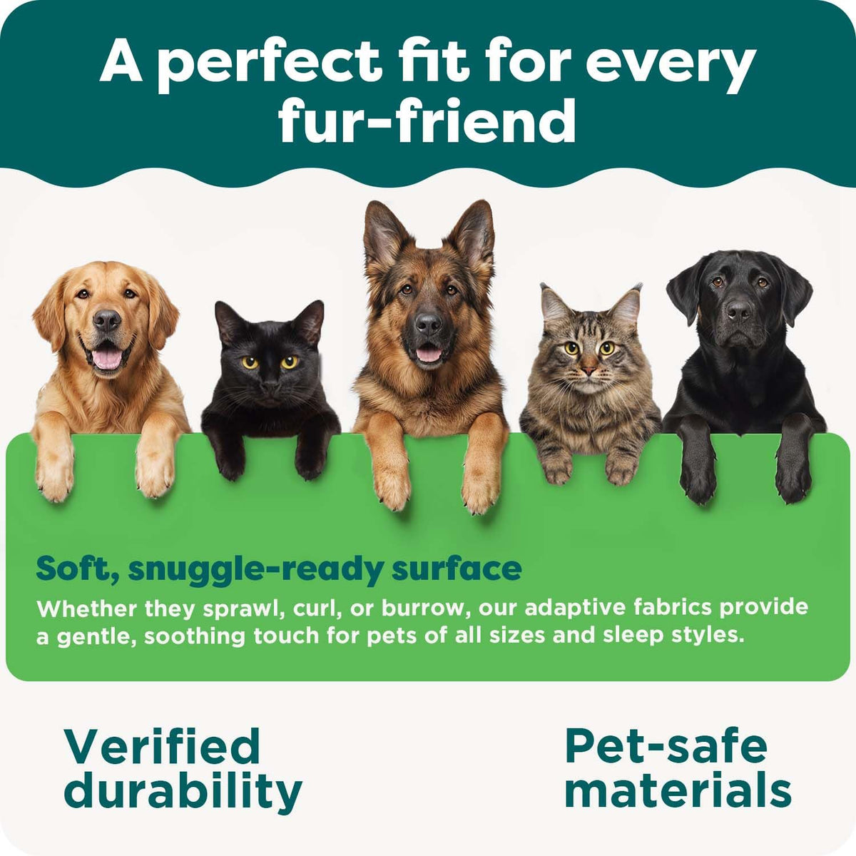 Orthopedic Dog Bed with Removable Bolsters & Washable Cover S937829