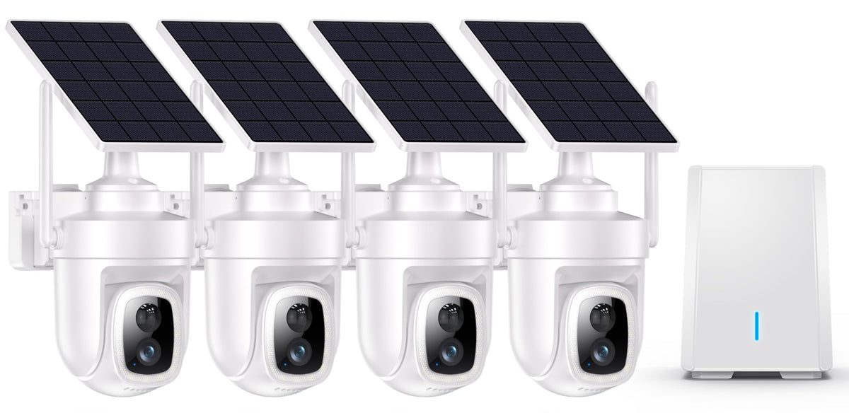 Solar Security Cameras Wireless Outdoor with Local Storage Base Z376992