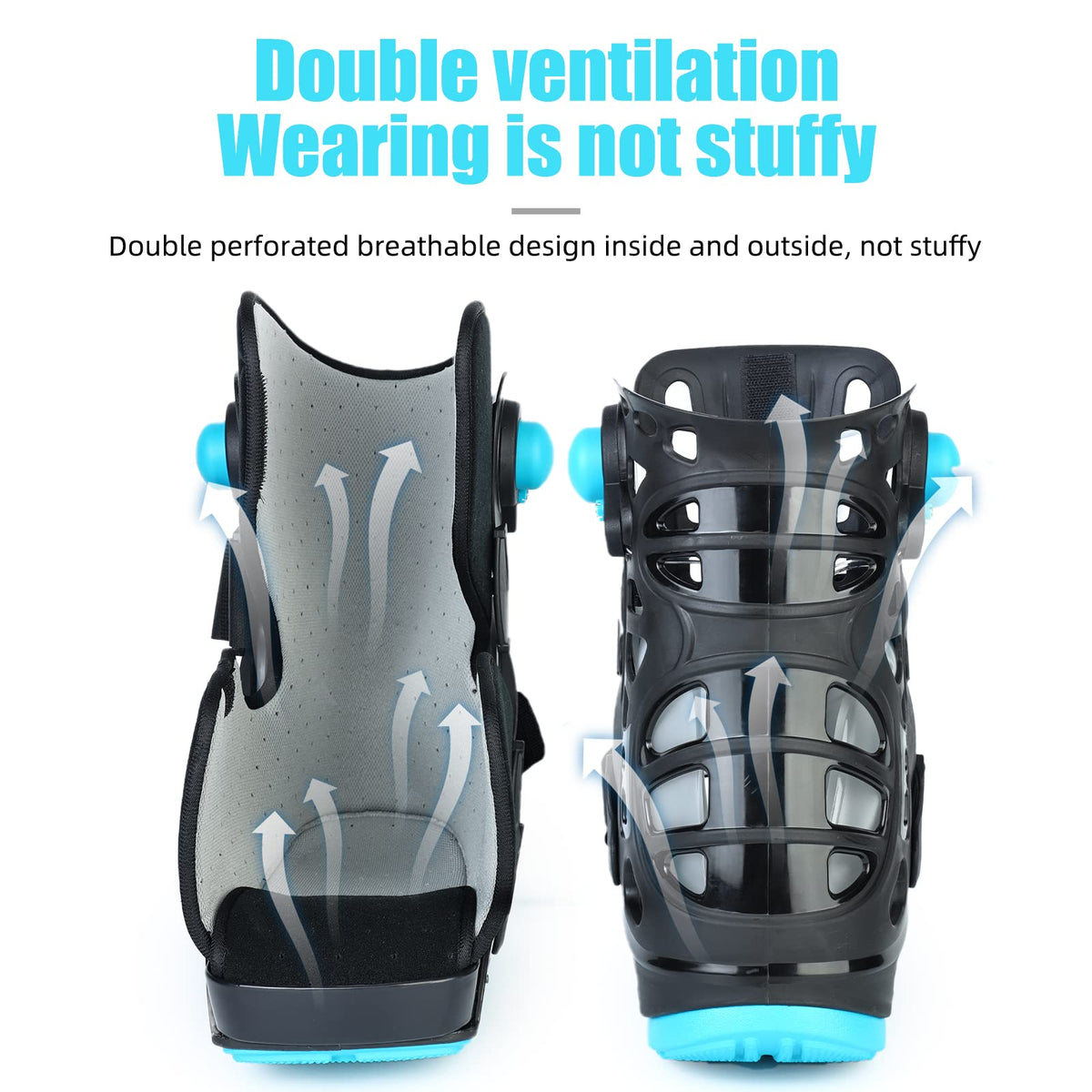 Black Medium Inflatable Walking Boot H174444