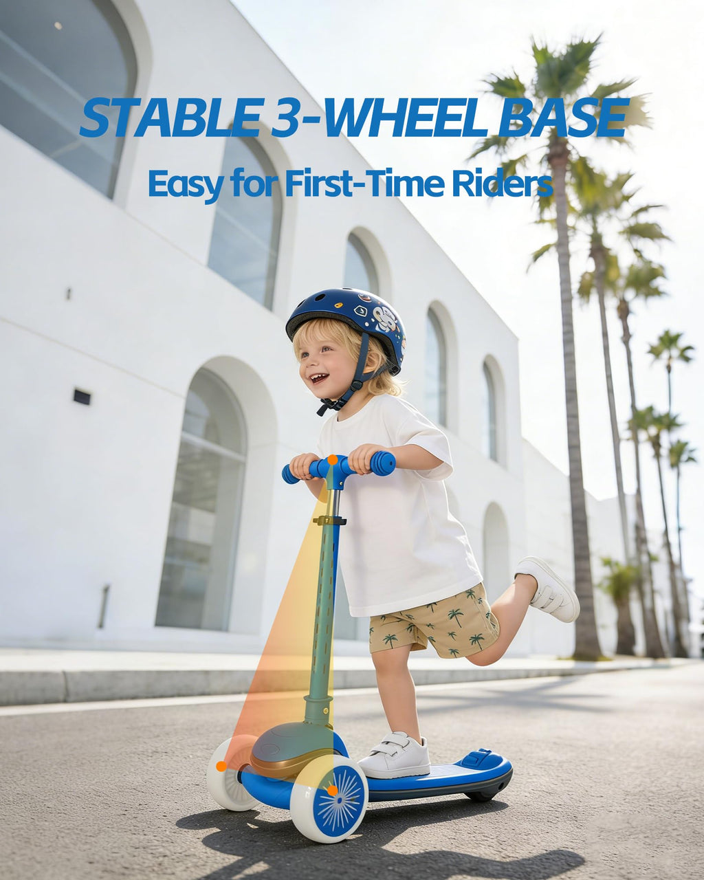 3 Wheel Kids Scooter with Light-Up Wheels U56269