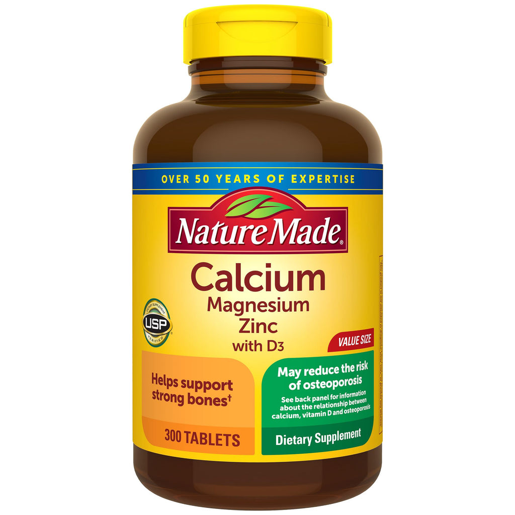 Calcium Magnesium Zinc with Vitamin D3, 300 Tablets V54007