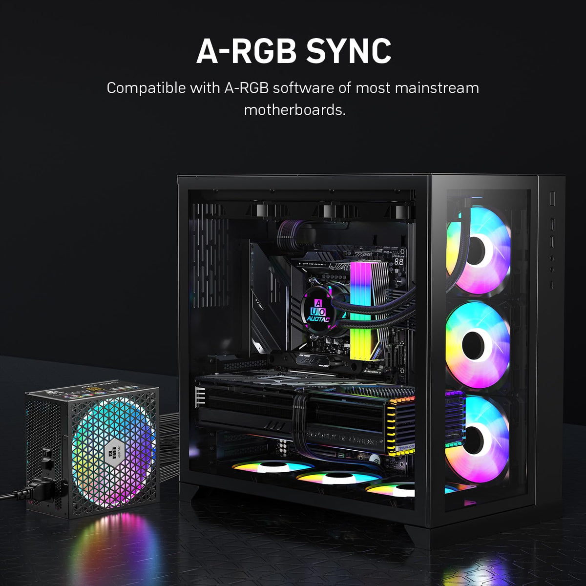 1000W Fully Modular 80+ Gold ATX 3.1 Power Supply F620