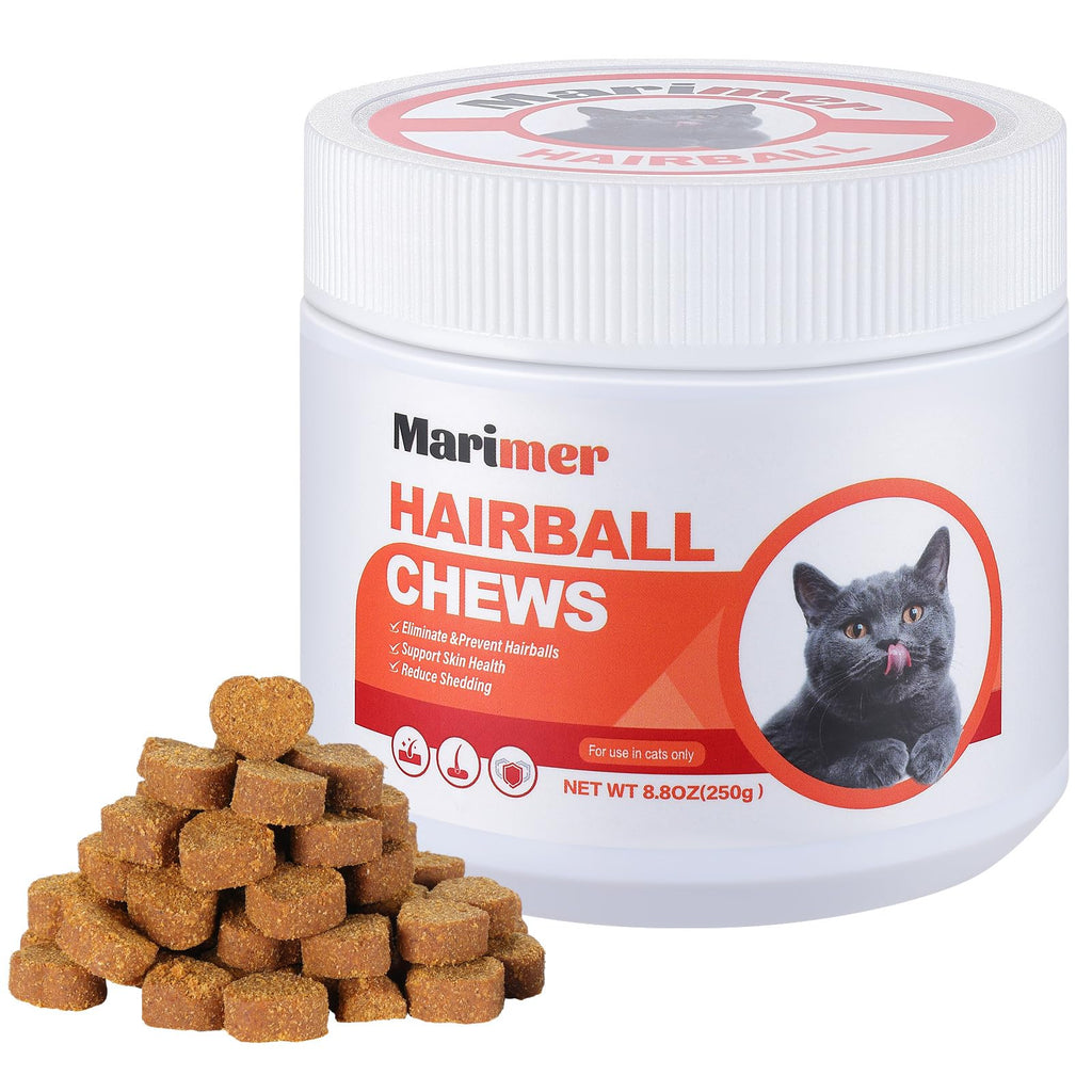 Hairball Control Soft Chews for Cats, Chicken Flavor, 100 Count H9786