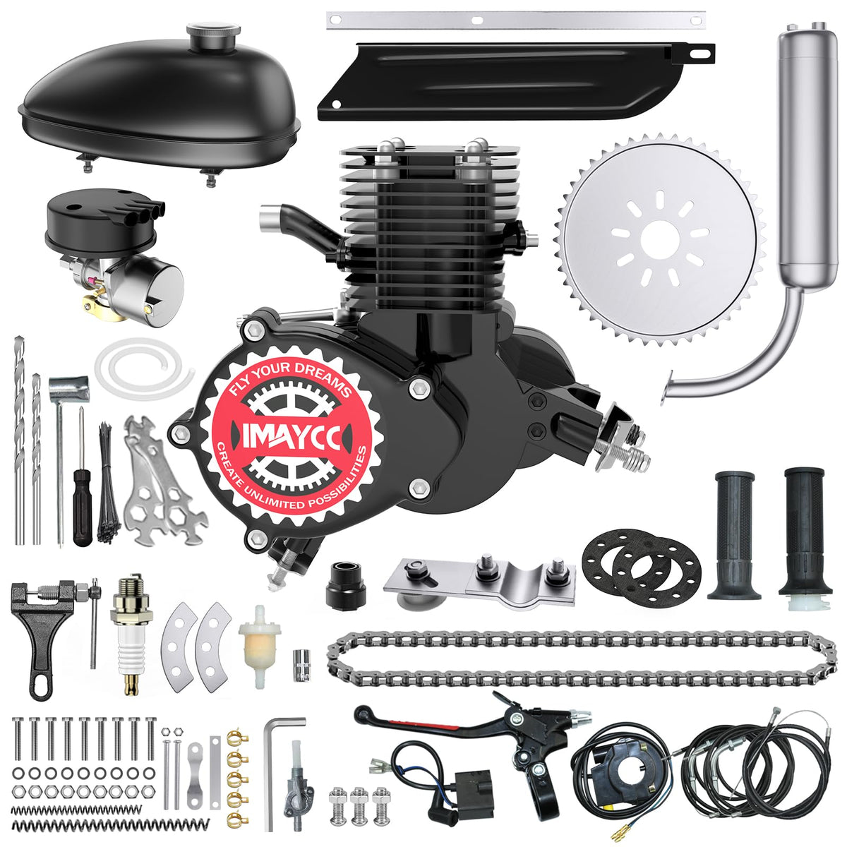 100cc 2 Stroke Gas Bike Motor Kit V9054
