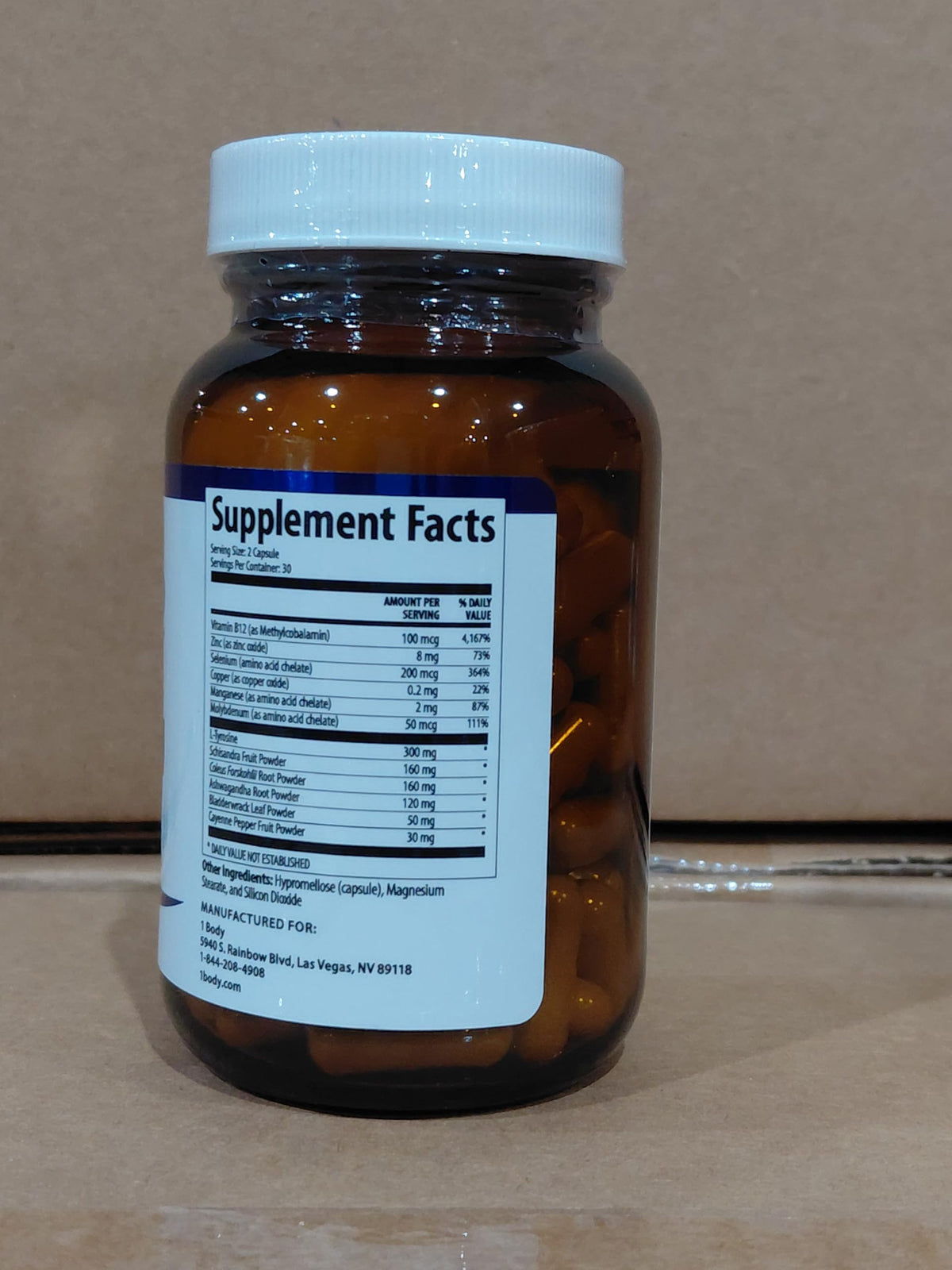 60 Vegan Thyroid Support Capsules W473470