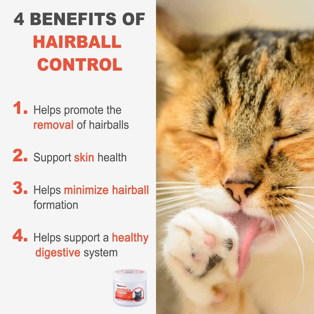 Hairball Control Soft Chews for Cats, Chicken Flavor, 100 Count H9786