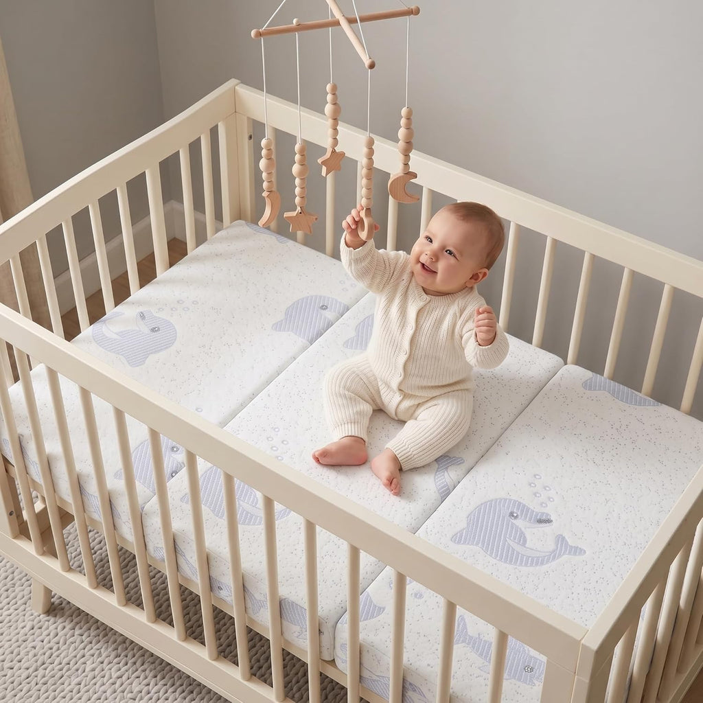 Trifold Pack and Play Mattress Topper, 38x26 Dual Firmness U564