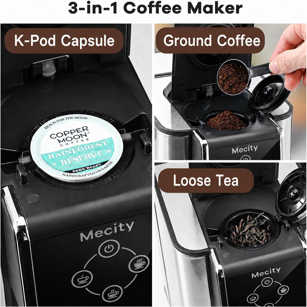 3 in 1 Single Serve Coffee Maker with 50 Oz Water Reservoir S22787