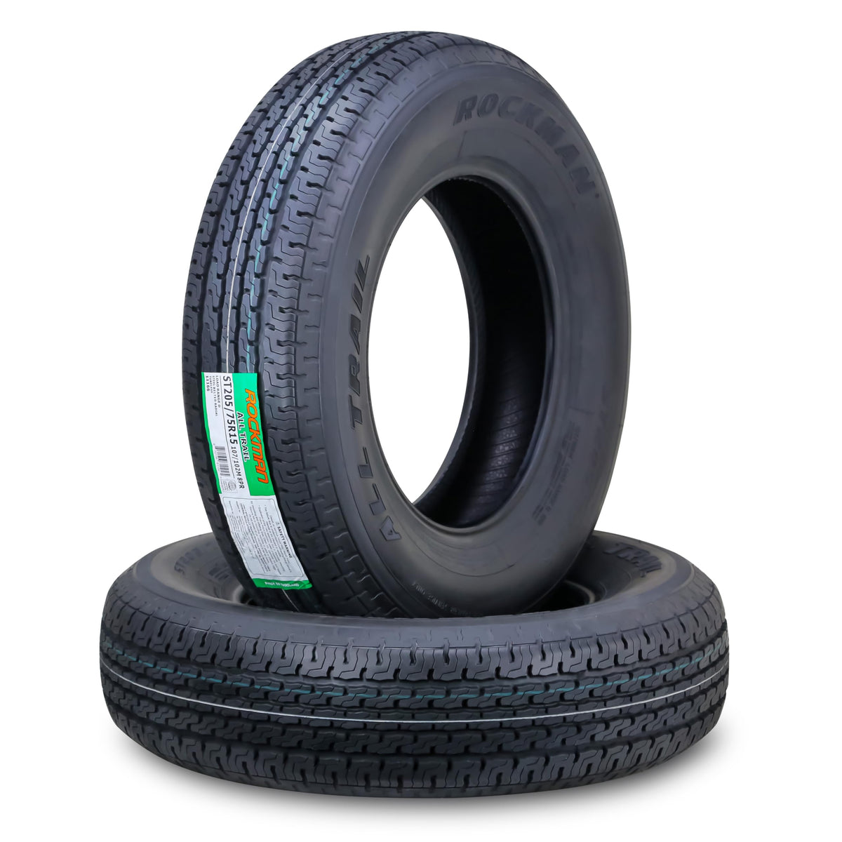 Trailer Tire ST205/75R15 8-Ply Load Range D Radial Set2 P420327