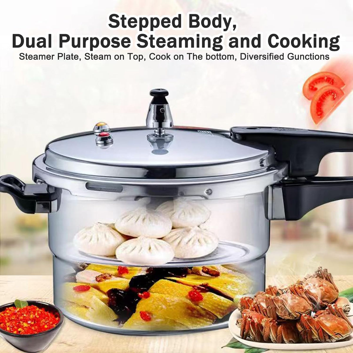 4.2 Quart Aluminum Pressure Cooker P8457