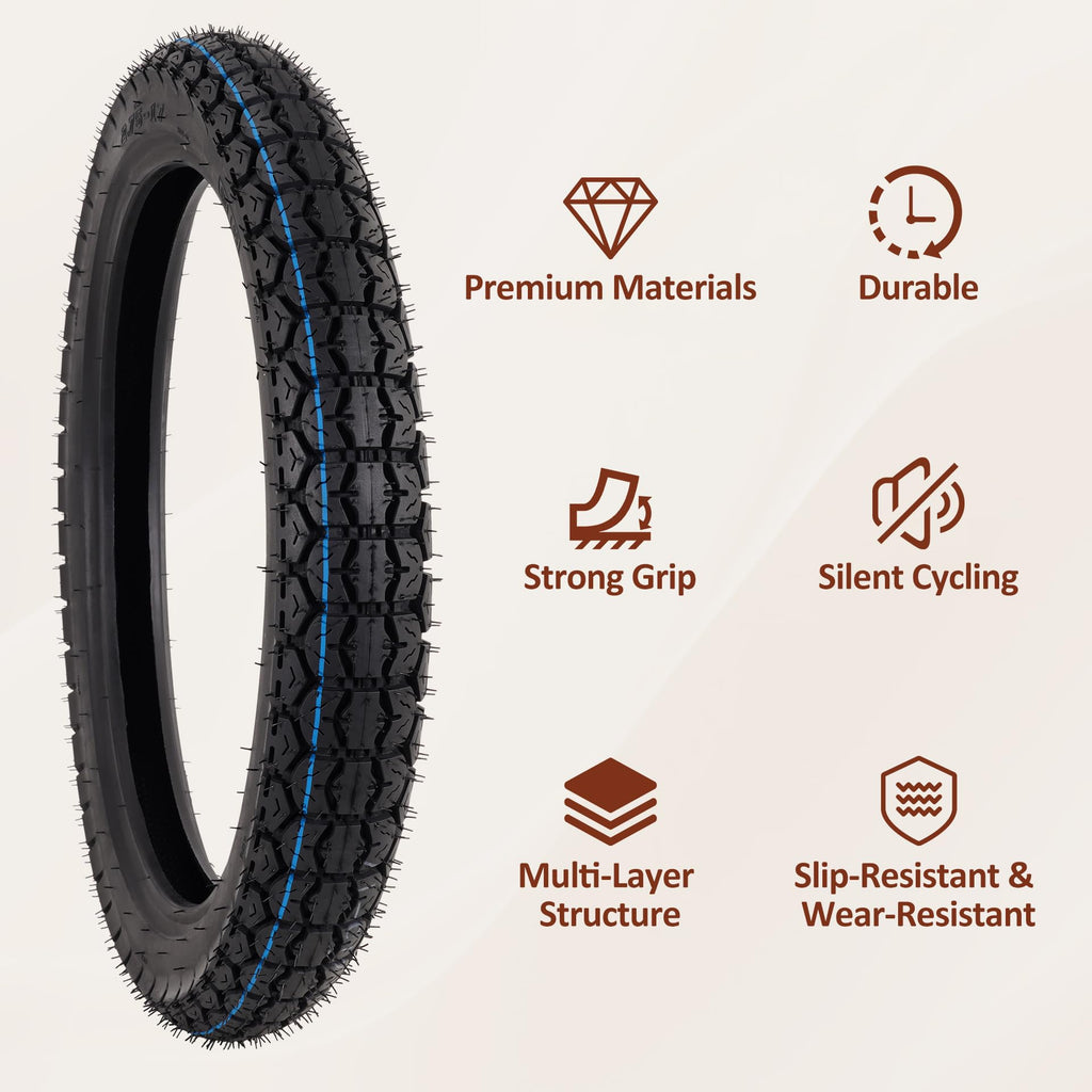 70/100-17 Tire and Inner Tube Set U822