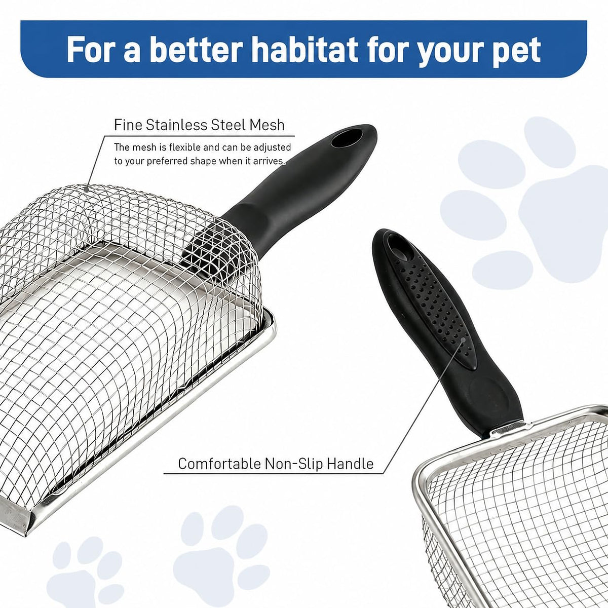 Stainless Steel Cat Litter Scoop X966
