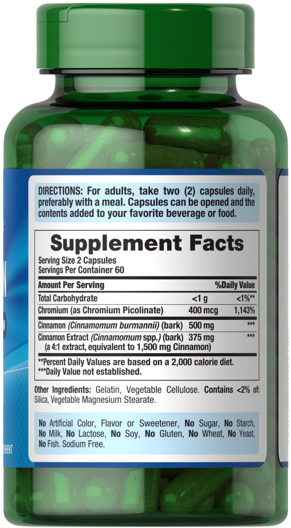 Cinnamon 875 mg 120 Capsules F778015