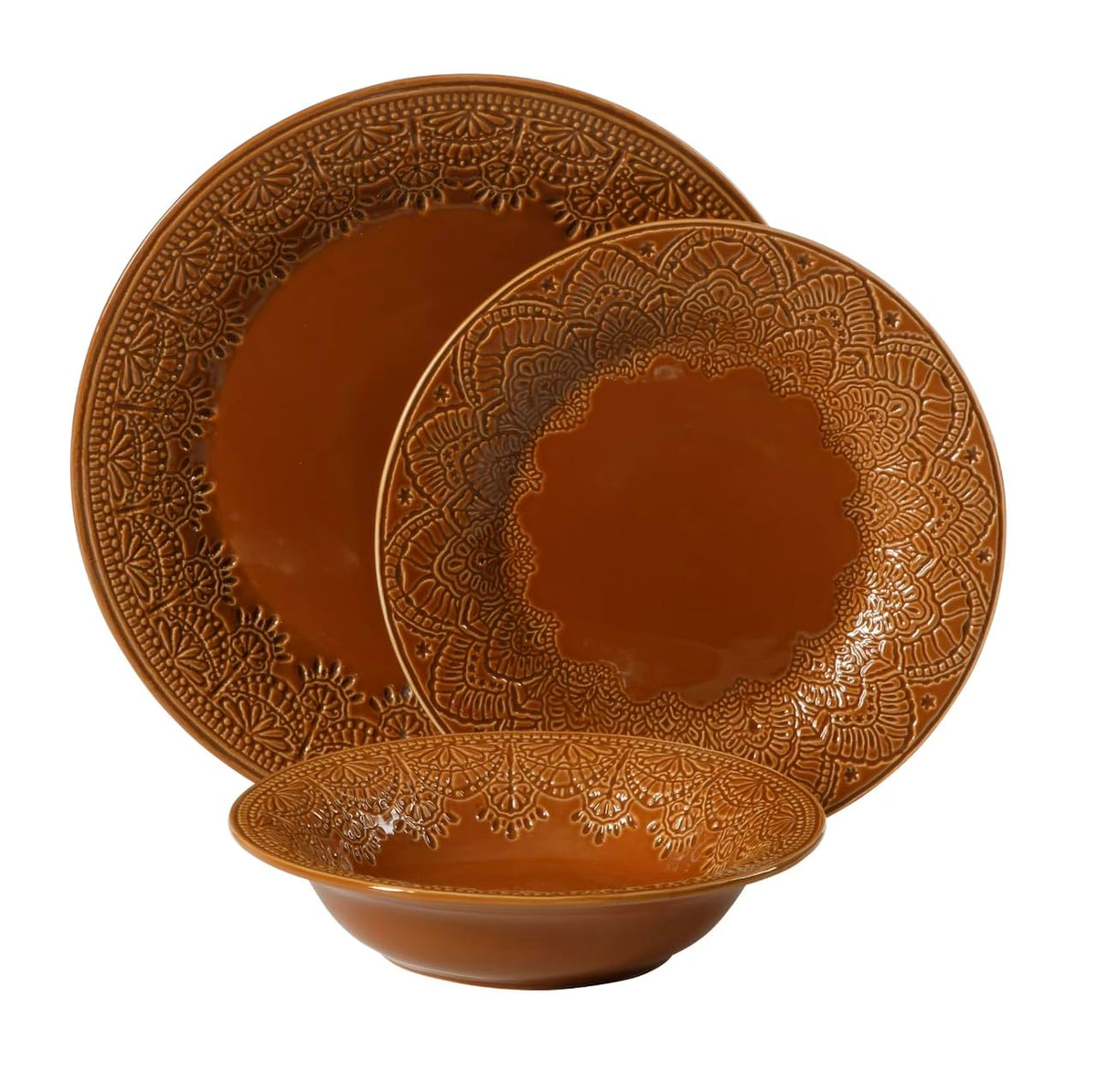 12-Piece Ceramic Dinnerware Set G2543