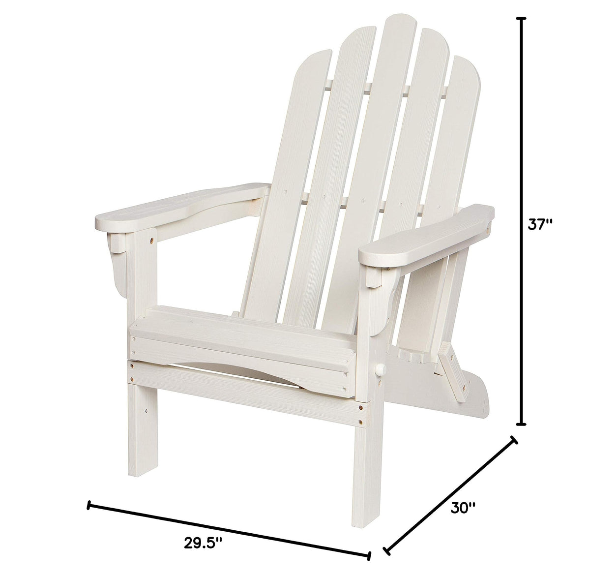 Eggshell White Wooden Outdoor Folding Chair G79018