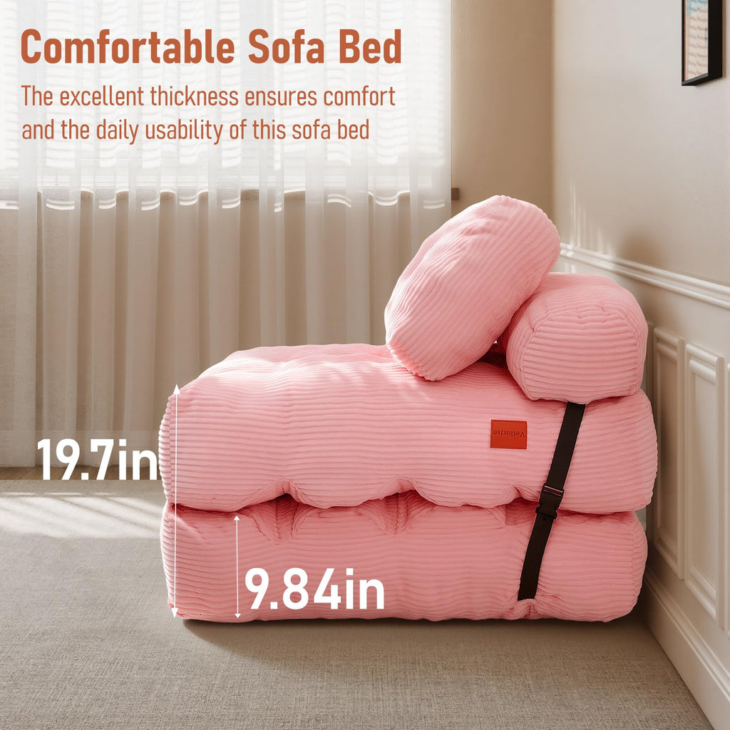 Folding Convertible Sofa Bed with Pillow L9352