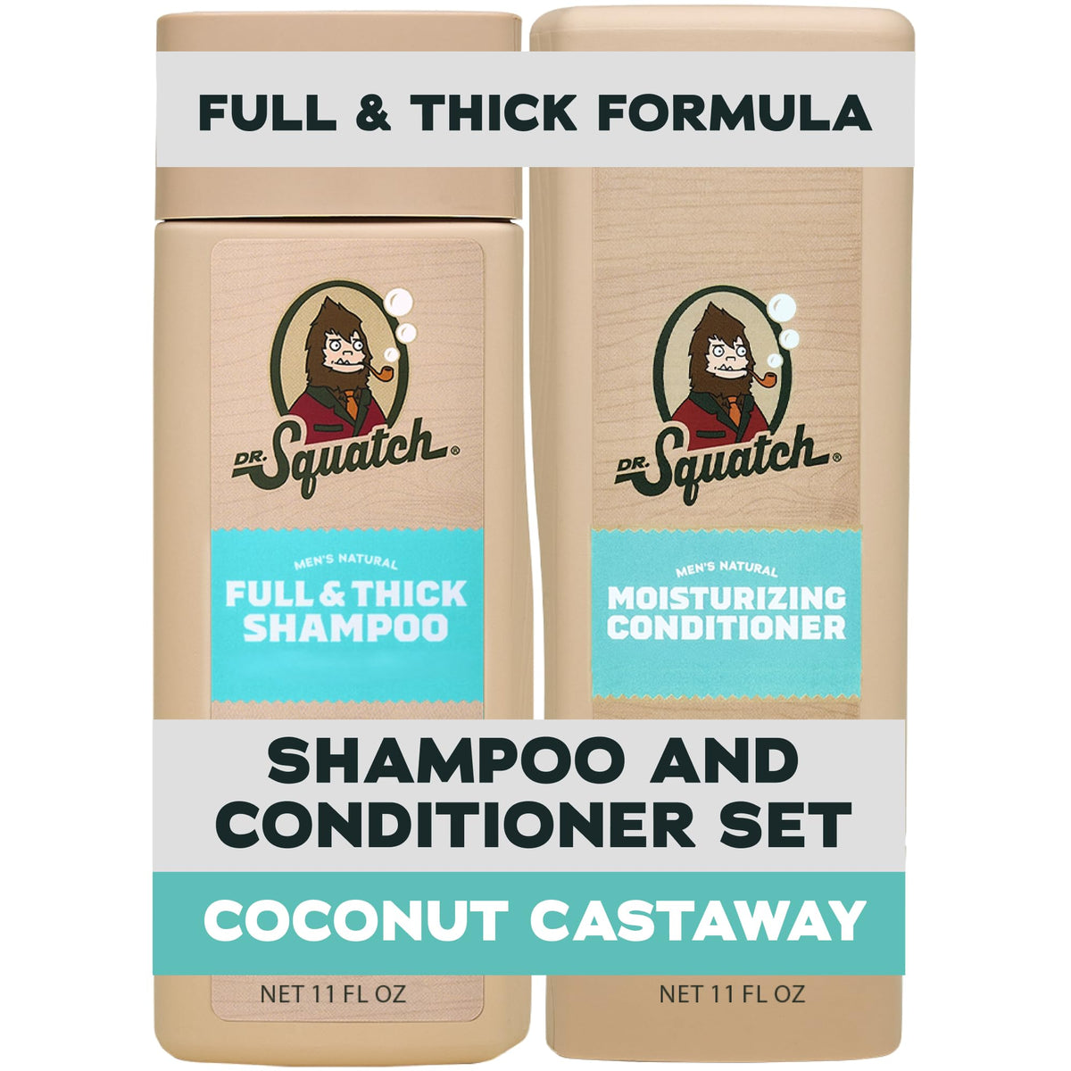 Natural Shampoo and Conditioner Set 11 fl oz 2-Pack X8283