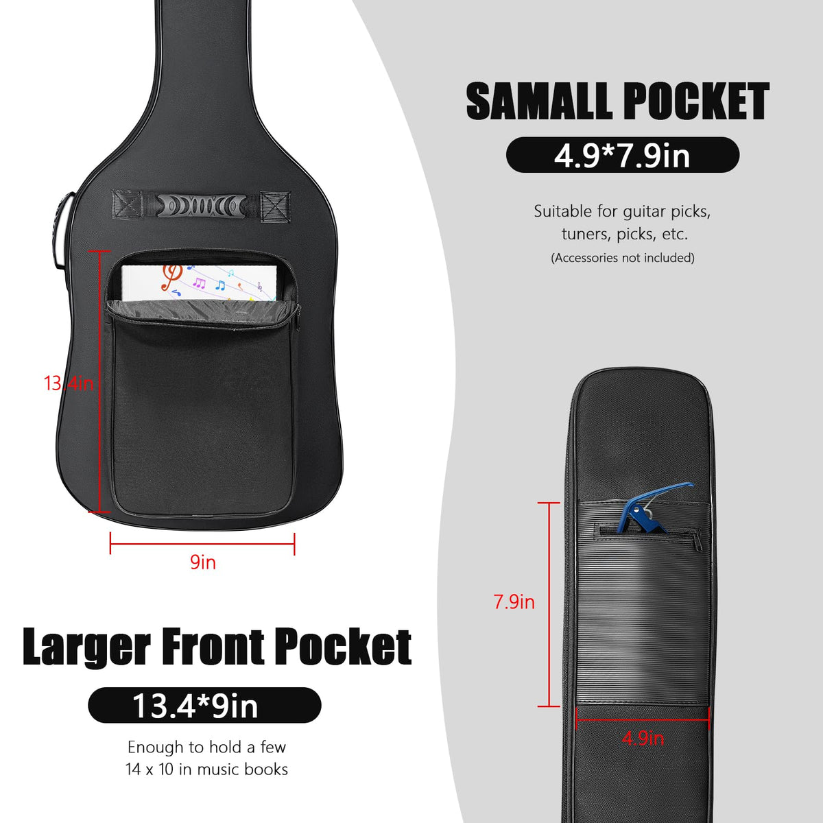 Black Waterproof Bass Guitar Gig Bag Q216879