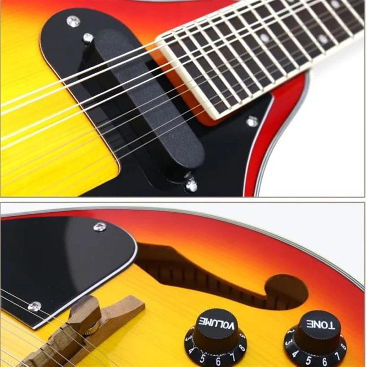 8 Strings Spruce Sunburst Electric Mandolin R6970
