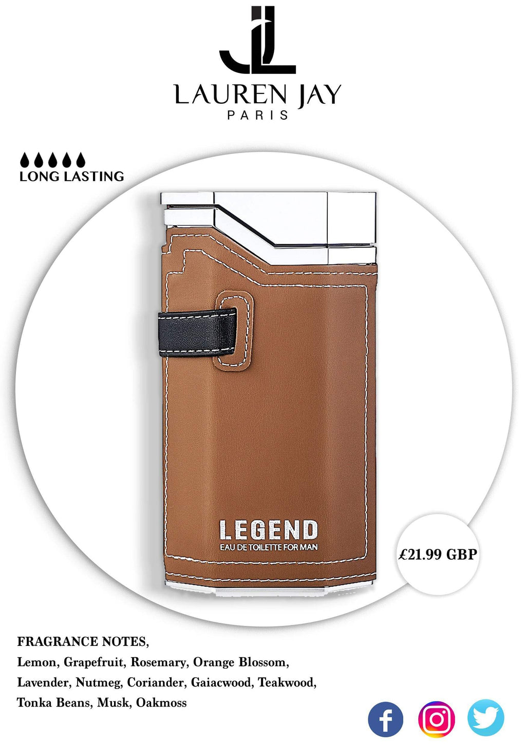 Men Edt 3.3oz J449898