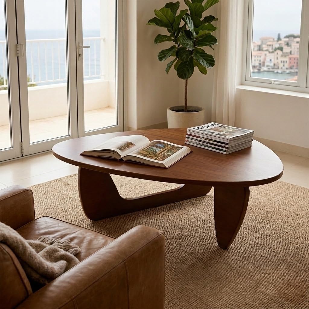 Solid Wood Triangle Coffee Table Z257115