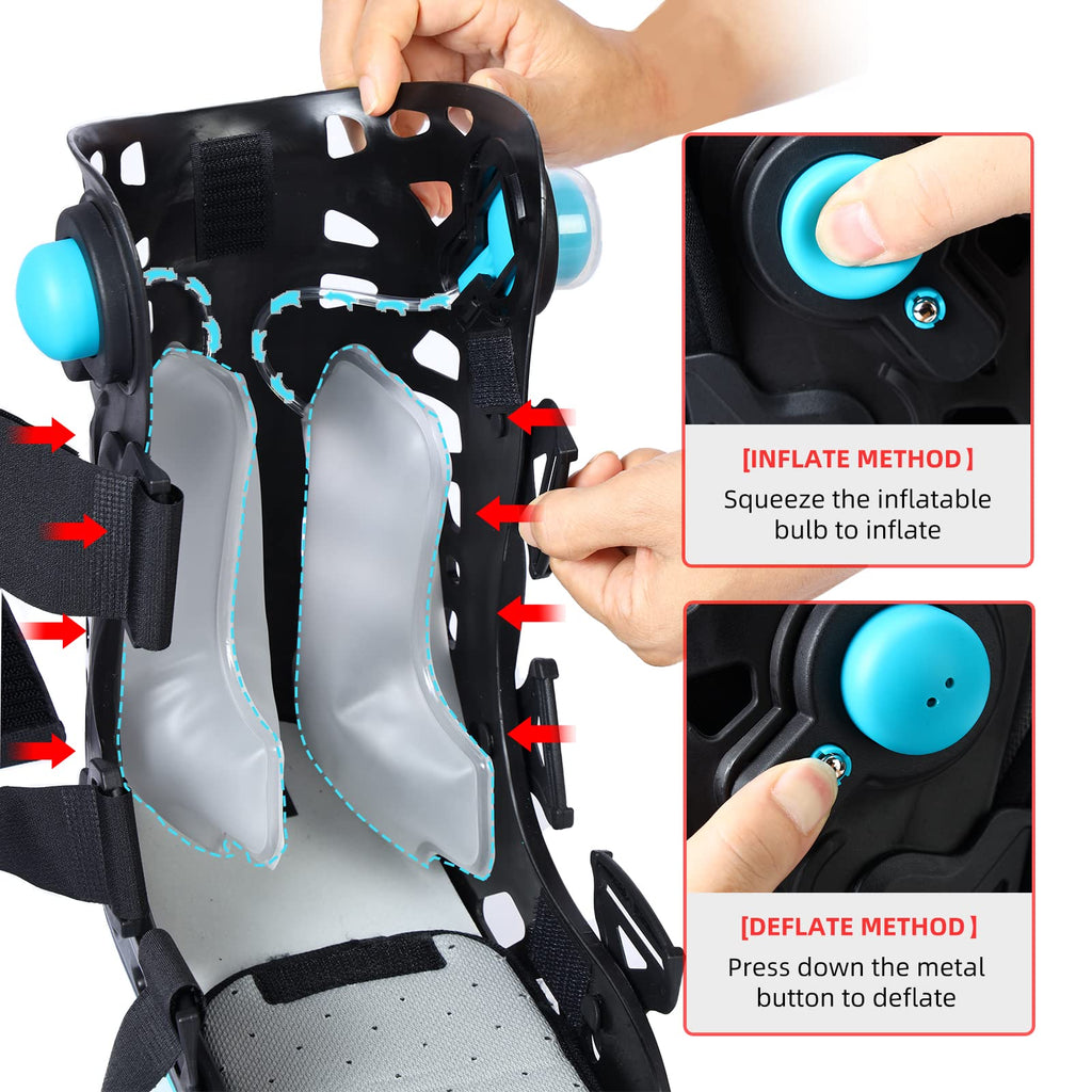 Black Medium Inflatable Walking Boot H174444