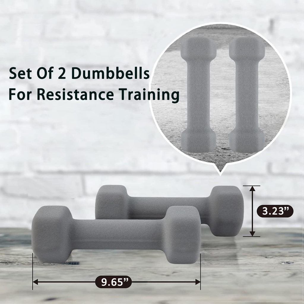 Dumbbells Set of 2 Hex Free Weights M1360