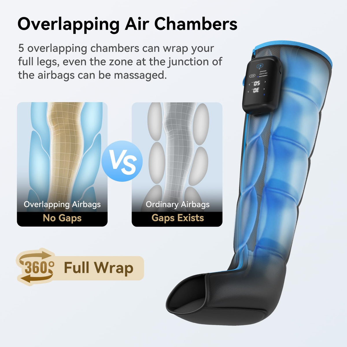 Cordless Air Compression Leg Massager L328330