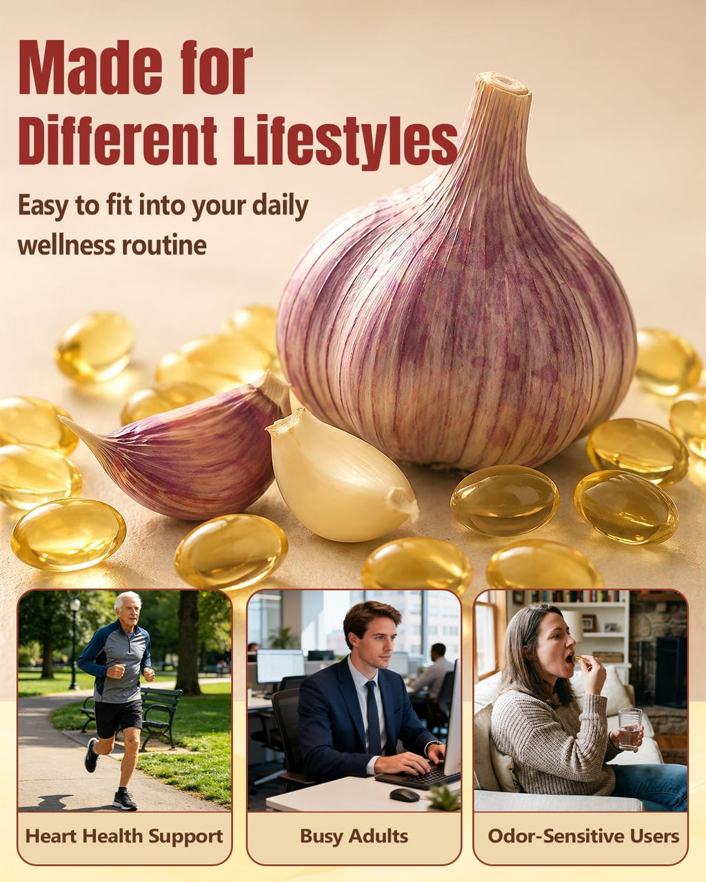 Odorless Aged Garlic Extract Softgels 300 Count U733815