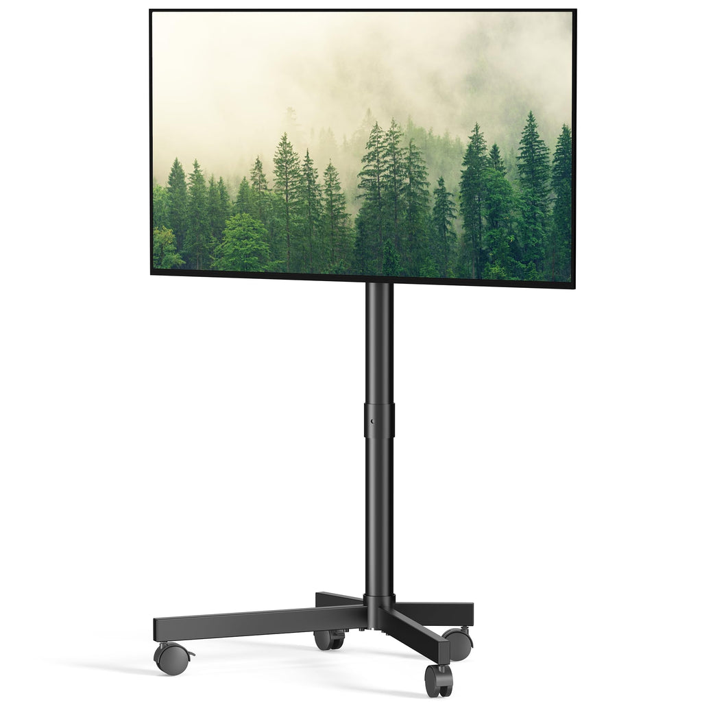 Rolling TV Stand with Locking Wheels, Black N39031