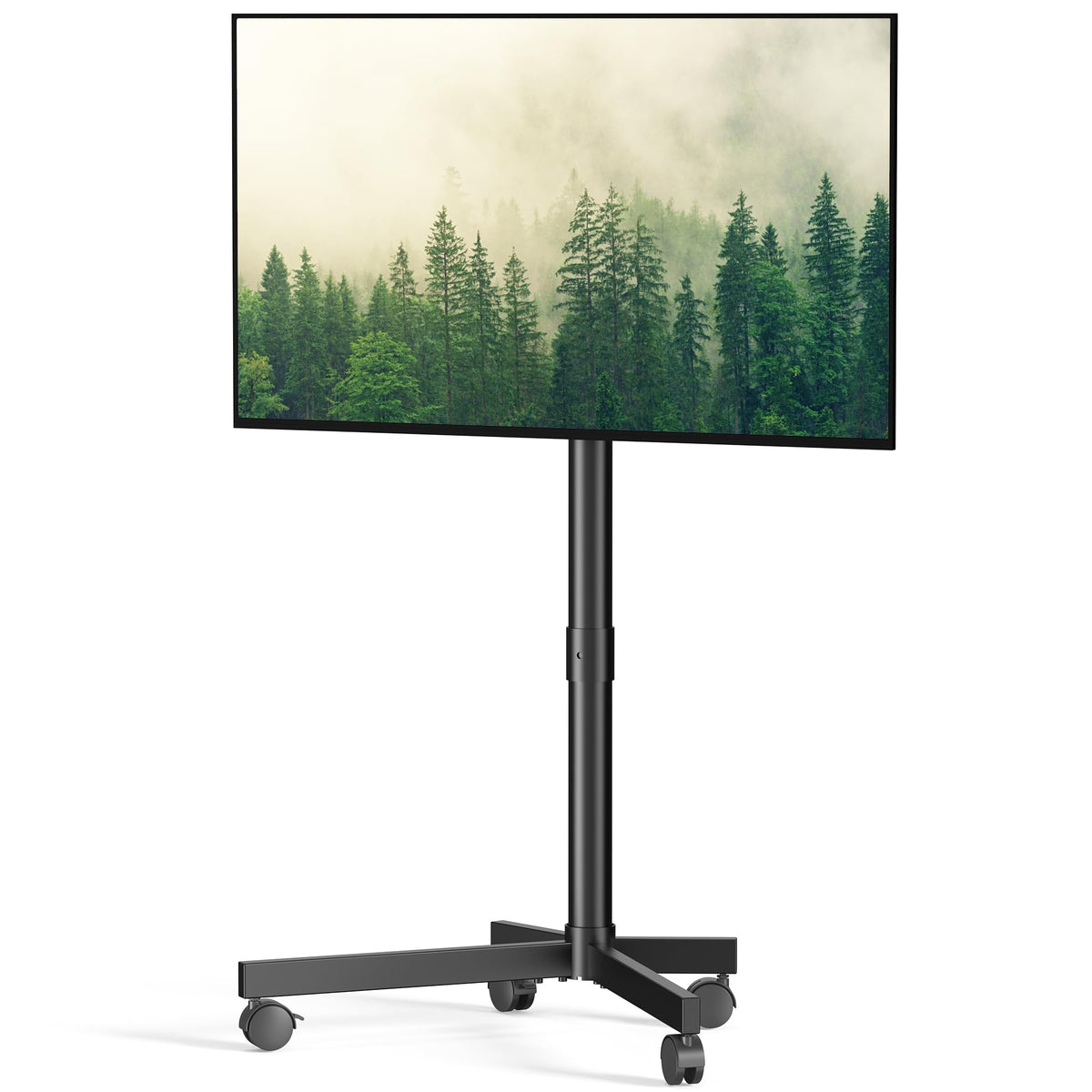 Rolling TV Stand with Locking Wheels, Black N39031